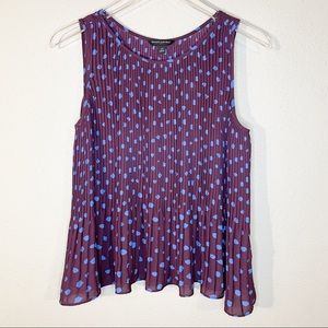 Banana Republic Pleated Sleeveless Blouse